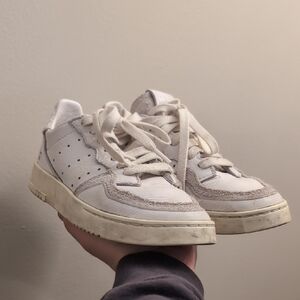 Adidas Supercourt White Leather Sneakers